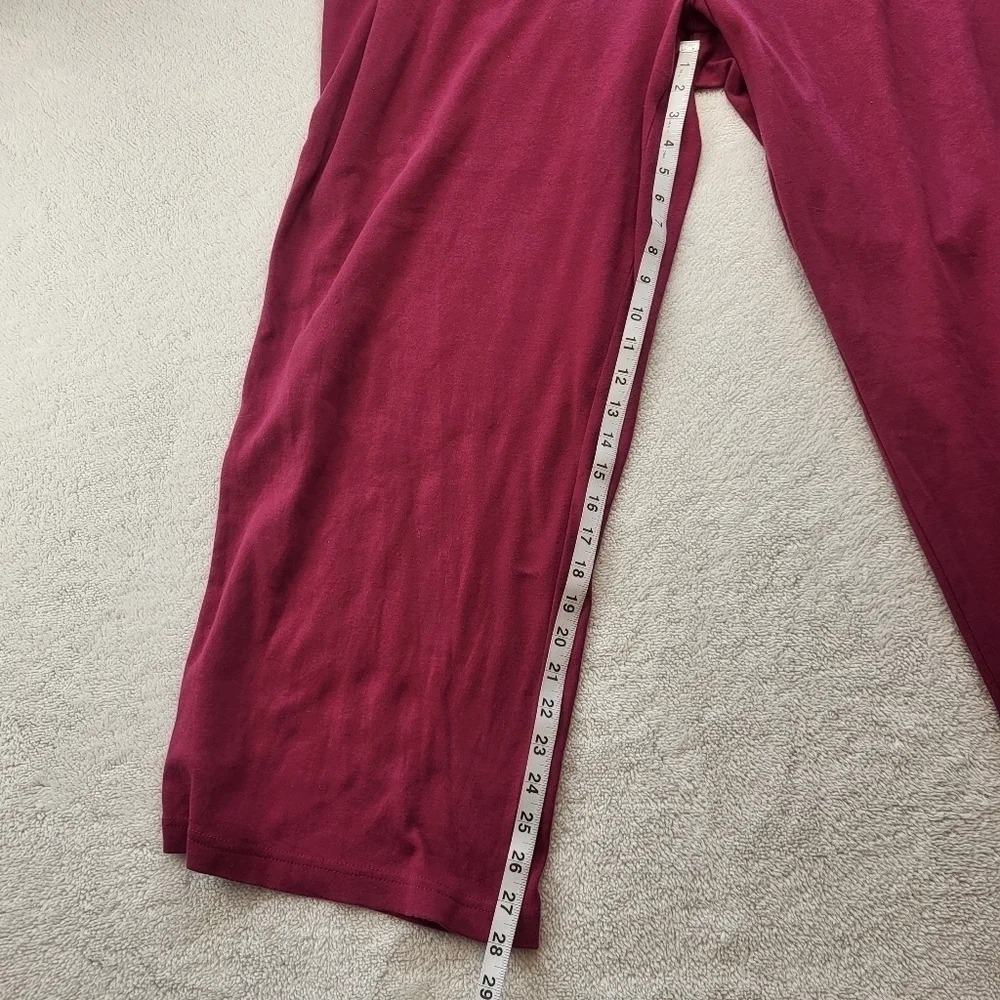 Woman Within Purple Workout Pants for Gym Or Leisure Women's Size 3X